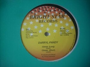 ■ 輸入USA盤 12インチ 　DARRYL PANDY　/ CLIMAX ダリルパンディ シカゴハウス 1986年 BRIGHT STAR RECORDS BR 0001 ◇r60220