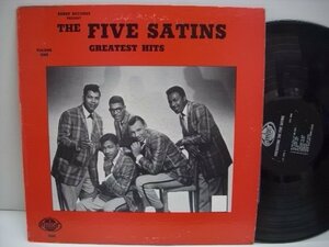[輸入USA盤 LP] THE 5 SATINS / GREATEST HITS VOLUME ONE ザ・ファイブサテンズ ドゥーワップ EMBER RECORDS 5008 ◇r60224