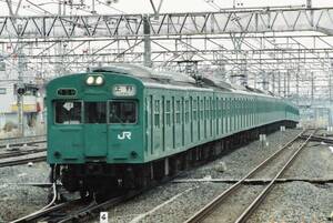 鉄道写真　東日本旅客鉄道（JR東日本）　常磐線　103系1000番台　エメラルドグリーン　Lサイズ　ネガ・データ化