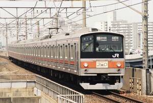 鉄道写真　東日本旅客鉄道（JR東日本）　武蔵野線　205系5000番台　Lサイズ　ネガ・データ化