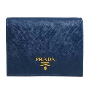 プラダ 二つ折り財布 PRADA ロゴ ウォレット 1MV204-QWA-F0016 SAFFIANO METAL アウトレット レディース 