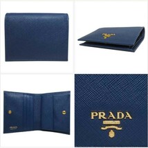 プラダ 二つ折り財布 PRADA ロゴ ウォレット 1MV204-QWA-F0016 SAFFIANO METAL アウトレット レディース _画像2