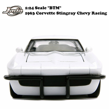 JADATOYS 1/24 BTM 1963 Corvette Stingray Chevy Racing ミニカー_画像7