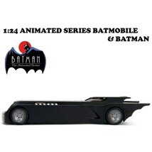 1:24 ANIMATED SERIES BATMOBILE W/BATMAN【バットモービル】【JADA ミニカー】_画像6