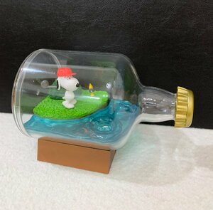 スヌーピー＆ウッドストック　Golf　Game 「SNOOPY’s Terrarium LIFE in the USA」フィギュア★サイズ約10cm〈S4