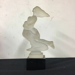 フィギュリン オブジェ 裸婦 置物 インテリア ヌード アールデコ　ガラス製　女神 H.HOFFMANN LALIQUE DESNA LOVERS ラリック