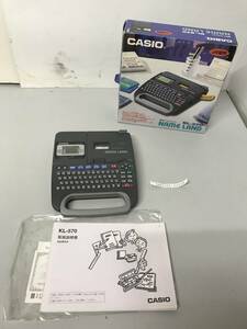 CASIO Casio NAMELAND name Land KL-570 Chinese character label lighter operation verification ending 