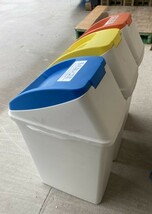 税込！アロン化成　ダストBOX　ゴミ箱　3箱　仕分け　缶ビン　燃えるゴミ　50L×3　ダストボックス_画像5