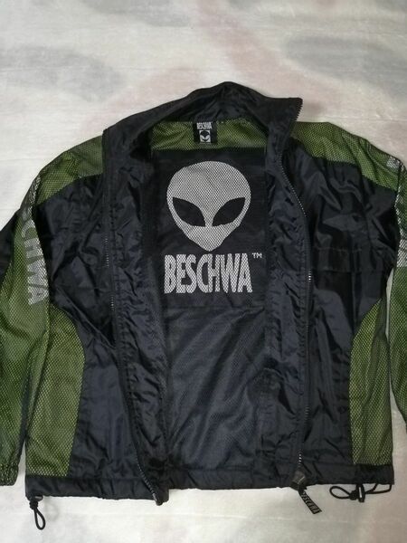 BESCHWA ビシュワ 90s ヴィンテージ ナイロン生地ジャンバージャケット サイズ表記M 比較的汚れ少な目 状態良し◎