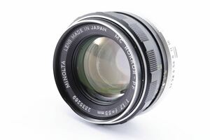 #1108★実用品★ ミノルタ MINOLTA MC ROKKOR-PF 55mm F1.7 MF オールドレンズ★