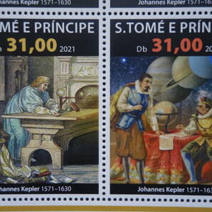 外国切手： サントメ・プリンシペ切手「サントメ・プリンシペ生誕450年」4種ｍ/ｓ 未使用の画像3
