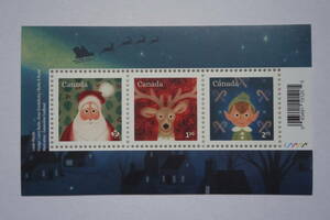 外国切手：カナダ切手 「クリスマス」小型シート 未使用