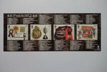 外国切手：イギリス切手 「ＦＡカップ150年」小型シート 未使用_画像1