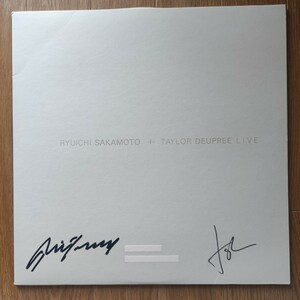 【直筆サイン入り】坂本龍一 + Taylor Deupree『Live in London』300枚限定 アナログ盤 レコード 2LP Ryuichi Sakamoto YMO 細野晴臣