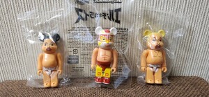 BE@RBRICK 水曜日のダウンタウン　ベアブリック　３体　エル・チキンライス、 松本人志、浜田雅功 MEDICOM TOY