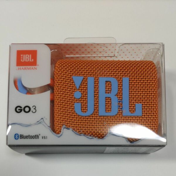 [未開封] ポータブル ウォータープルーフ スピーカー JBL GO 3 JBLGO3ORG オレンジ