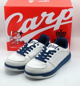 《新品未使用》CARP　広島東洋カープ×KING　CROWN(キングクラウン)　スニーカー　24.5㎝　カープスニーカー3　靴
