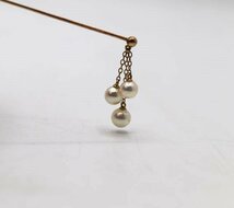 MIKIMOTO　ミキモト　ブローチ　K14　パール/真珠　ピン　スカーフ留め　2.5ｇ　アクセサリー_画像9