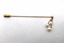 MIKIMOTO　ミキモト　ブローチ　K14　パール/真珠　ピン　スカーフ留め　2.5ｇ　アクセサリー_画像6