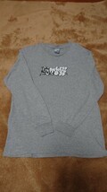 00s OLD STUSSY ステューシー タギングロゴ ロンT 銀タグ グレー Mサイズ USA製 レア物 _画像1