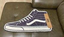 VANS バンズカーペット SK8-HI CARPET ビロードのような質感のクラシックなネイビーブルーのハイカットシューズスタイルのカーペット_画像1