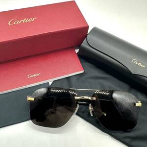 超希少◇新品同様◇Cartier カルティエ サングラス CTO276S ブラック ゴールド メガネ ユニセックス