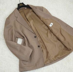 【1円〜】大きいサイズ ユニクロ ユー UNIQLO U LL XL テーラードジャケット ベージュ アンコン仕立て 2B 総裏地 新生活 感動 コンフォート