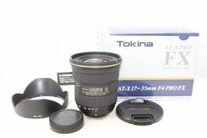 極上品☆Tokina トキナー AT-X 17-35mm F4 PRO FX nikon ニコン用 付属多数♪ ##8506