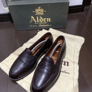 Alden オールデン　7 1/2 M ローファー　14526 赤茶系　expressly for UNITED ARROWS ユナイテッドアローズ　MADE in USA