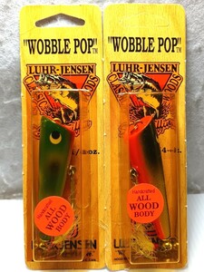 ルーハージェンセン ウォブルポップ 1/4oz 2個セット LUHR-JENSEN WOBBLE POP ウッド 未開封