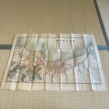 古地図 福岡市実測図 年代不明 電車軌道 路線図_画像1