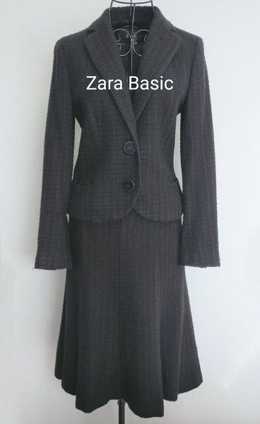 Zara Basic ツイードセットアップ（上着とスカートの2点セット)