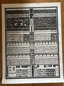 ○2024年、(令和6年度)大相撲大阪場所（3月)場所番付表！（新品、未使用)１枚価格から 日本相撲協会版（会場;エディオンアリーナ大阪 