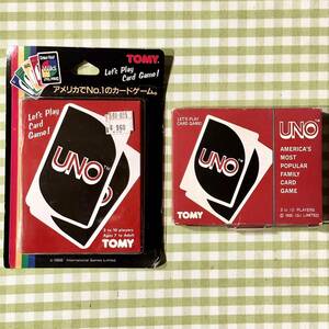 激レア! 80年代ヴィンテージ トミー UNO ウノ カードゲーム レトロ 昭和 当時物TOMY assembled in Japan初期 カード トランプ