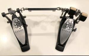 【中古・廃盤】SAKAE ツインペダル エクスカリバー XDP-200D キックペダル フットペダル ドラムペダル 