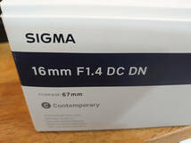 SIGMA 16㎜ F1.4 DC DN 67mm Contemporary L-Mount Lマウント_画像5