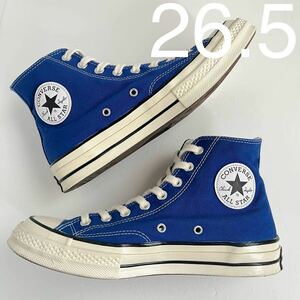 CONVERSE Converse CHUCKTaylor zipper Taylor ct70 is squid  trash blue blue us8.0 26.5cm