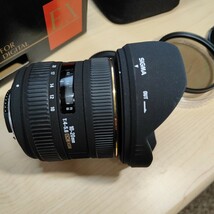 超美品　ニコン用超広角レンズ シグマ　SIGMA AF ZOOM LENS 10-20mmF4-5.6 EX DC 数回使用のみ　元箱、取説、未使用ケース　C-PLフィルター_画像4