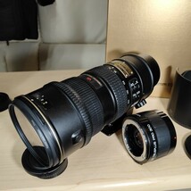 美品 ニコン Ｎikon望遠レンズ Zoom NIKKOR 70-200mmf/2.8G IF-ED VR ＋ケンコー2X TELEPLUS PRO 300 N-AFd 元箱、取説、ケース おまけ付_画像8