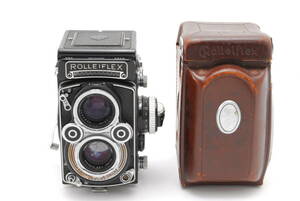 【良品】 RolleiFlex 3.5F TLR Medium Format Camera Planar 75mm f/3.5 ローライ 二眼レンズ カメラ ケース付き #1103