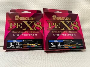 ■ 未使用品 クレハ シーガー SEAGUAR PEX8 3号 200ｍ グランドマックス 2個セット ★