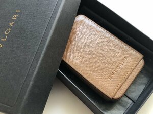 ■ブルガリ BVLGARI 名刺入れ 21744 - レザー ブラウン 財布★