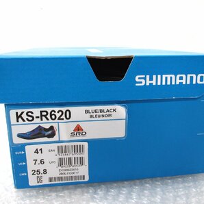 ■◆未使用 SHIMANO KS-R620 シマノ ロウイングシューズ 競技ボート用シューズ SRD BOA カーボンソール BLUE/BLACK EU41/25.8cmの画像8