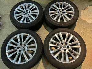 □ ヴェルファイア 純正 アルミ ハイグロス 18x7.5J 5x114.3 ET+45 ハブ径60㎜ 235/50R18 2022年製 夏タイヤ 4本組 T-1303 ★