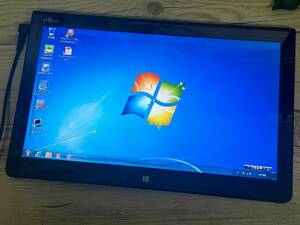 【動作OK♪】富士通 ARROWS Tab Q704/H [Core i5 4300U 1.9GHz/RAM:4GB/SSD:128GB/13インチ]Windows 7 タブレットPC動作品 ※ジャンク扱い