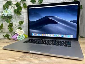 【動作OK♪】MacBook Pro 2012 Retina A1398[Core i7 3615QM 2.3GHz/RAM:16GB/SSD:256GB5.4インチ]Mojave インストール済