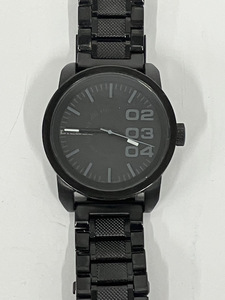 100円～◆DIESEL ディーゼル Only THE Brave 腕時計 ステンレス DZ-1371 ブラック 時計 メンズ 