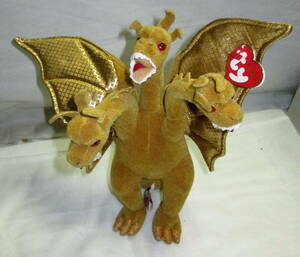 ty Beanies 2001 TOHO Thai Classic Beanie baby z Godzilla King Giddra мягкая игрушка 24cm