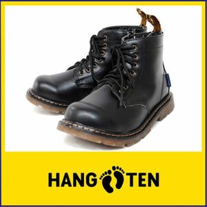 HANG TEN ハンテン HT 02452 レースアップ ブーツ ダンス 入学 靴 キッズ ジュニア 