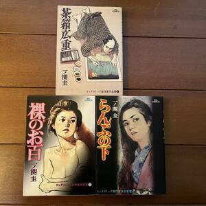 送料無料　一ノ関圭　裸のお百　らんぷの下　茶箱広重　3冊セット　ビッグコミック賞作家作品集